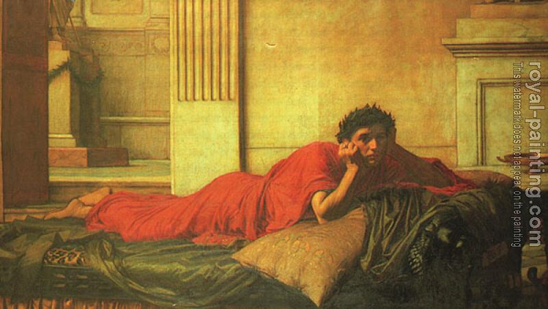 John William Waterhouse : The Remorse of Nero after the Murder of his Mother